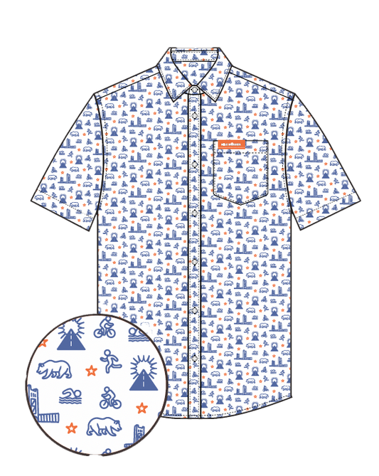 Mile Marker Tri Camp Shirt White